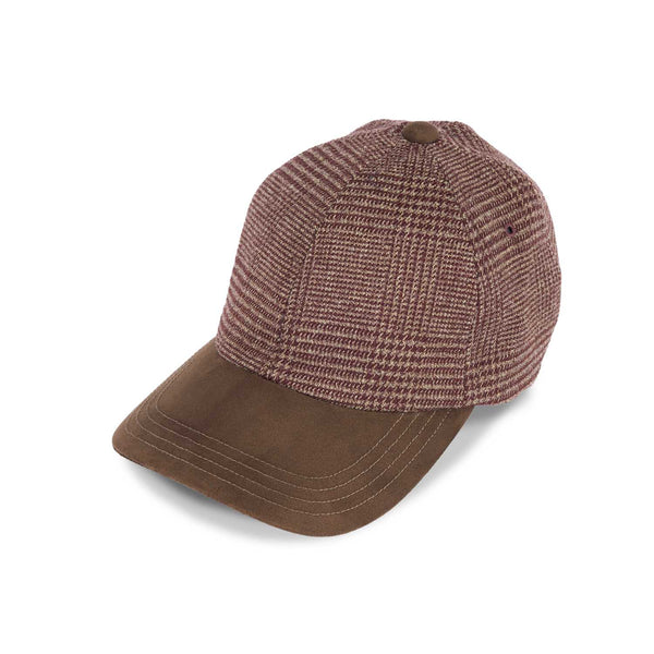 6 PANEL CAP / GLEN CHECK / OLIVE