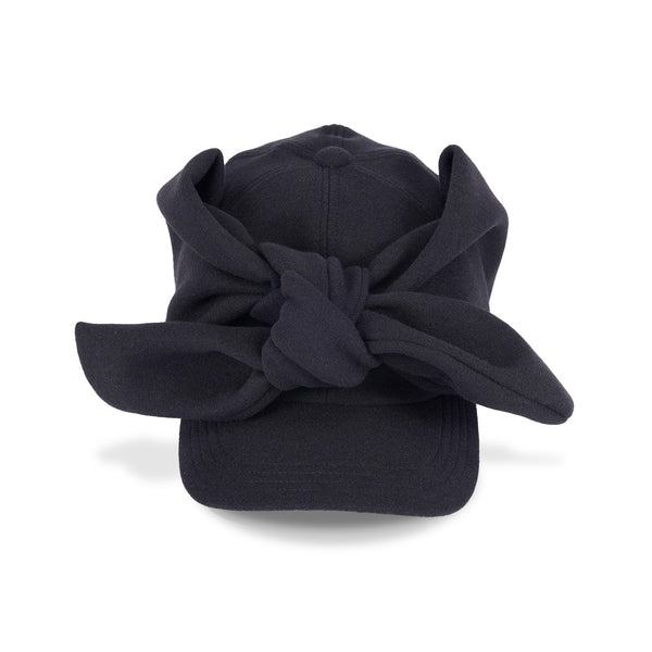 RABBIT CAP / WOOLET / BLACK