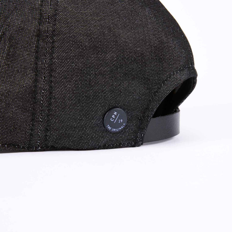 6 PANEL CAP / TC DENIM / BLACK