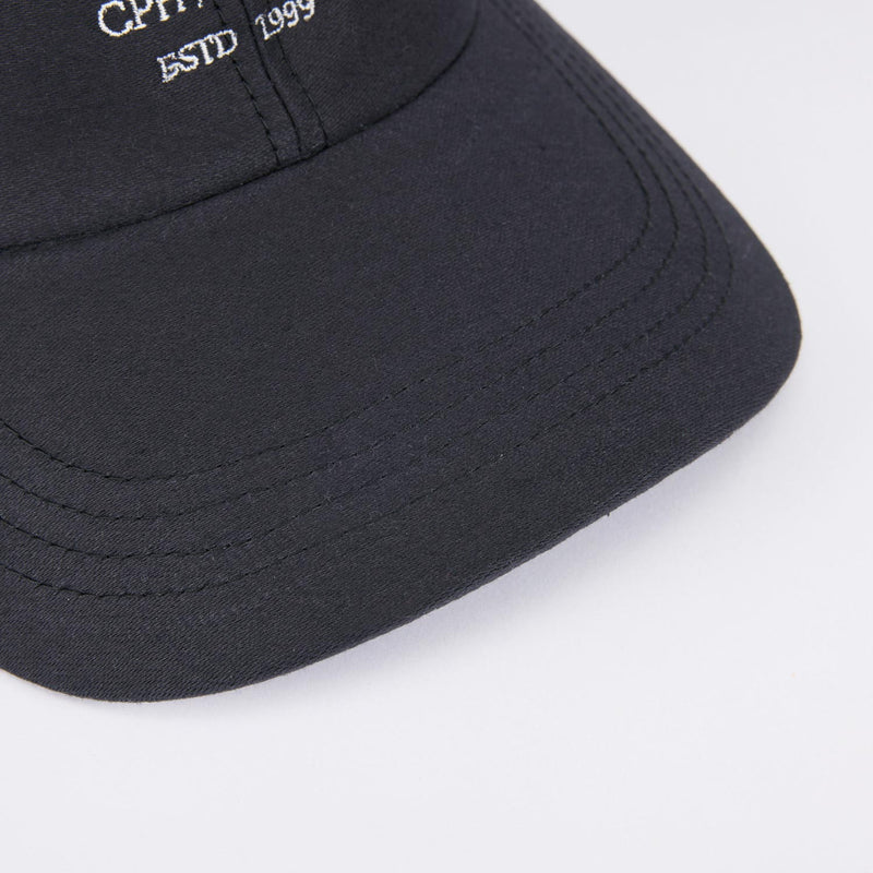 6 PANEL CAP / MOLESKIN / BLACK