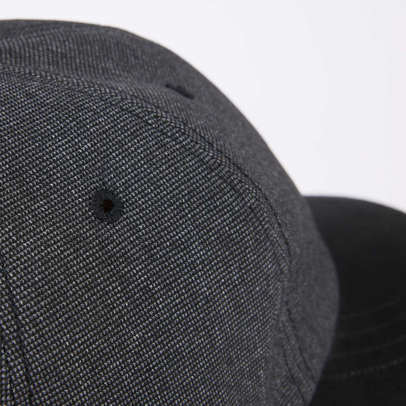 6 PANEL CAP / PINHEAD TWILL / BLACK