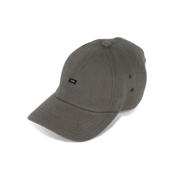 BAGGY CAP / ORGANIC FLANNEL / DARK OLIVE