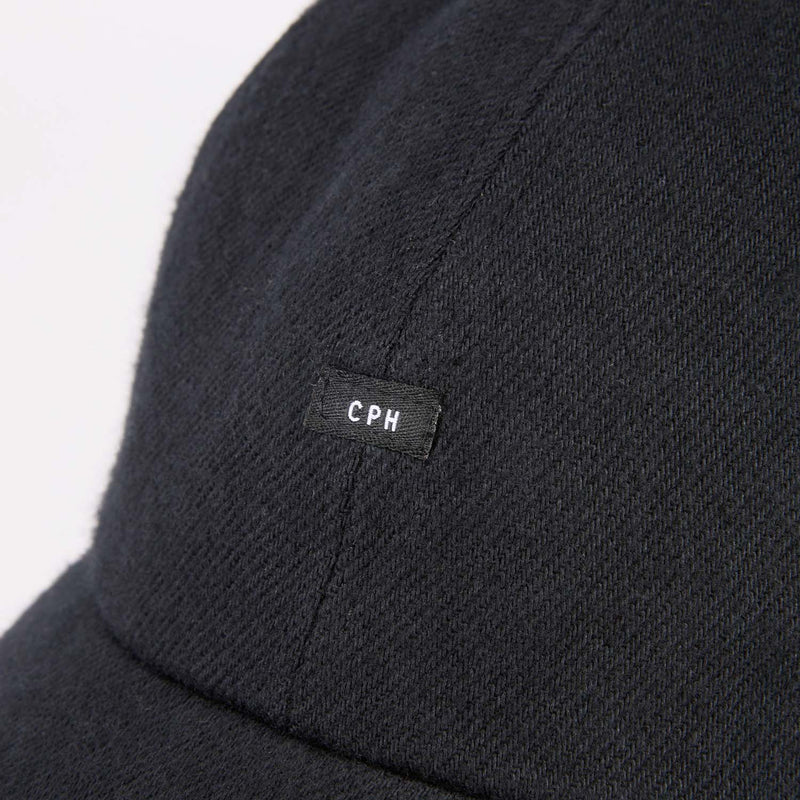 BAGGY CAP / ORGANIC FLANNEL / BLACK