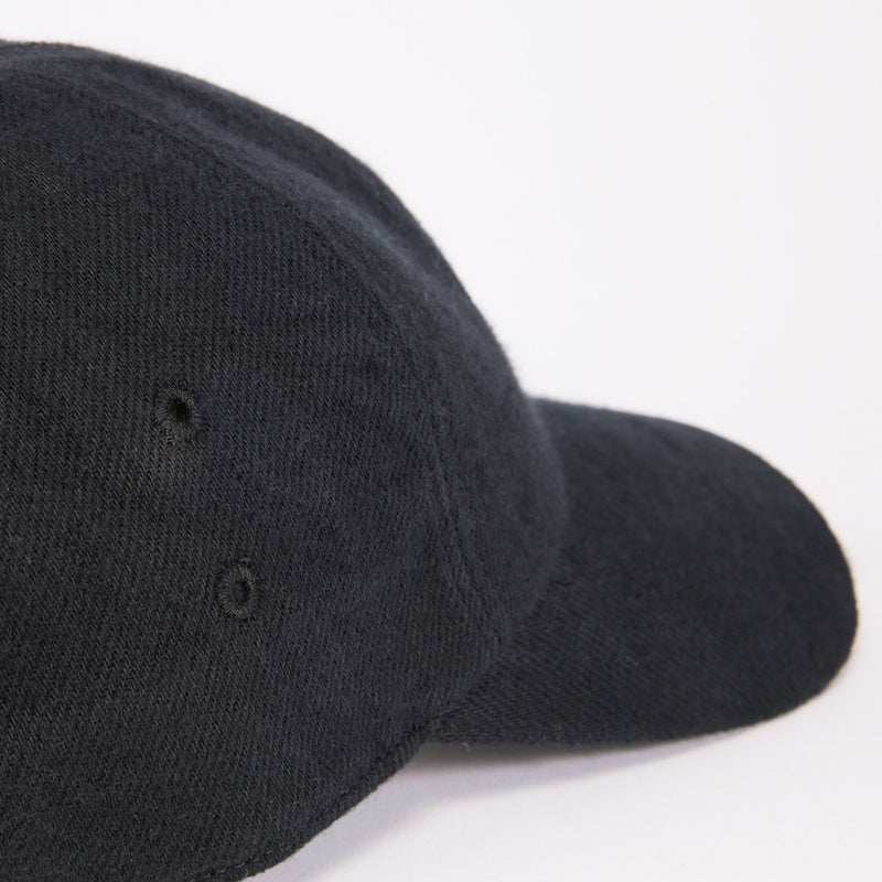 BAGGY CAP / ORGANIC FLANNEL / BLACK