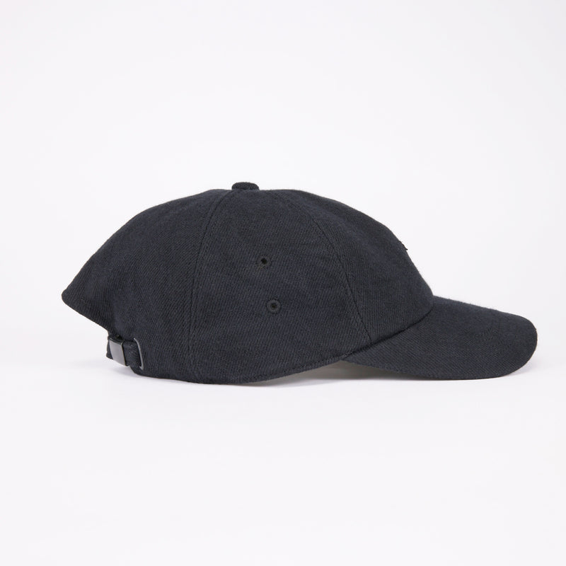 BAGGY CAP / ORGANIC FLANNEL / BLACK