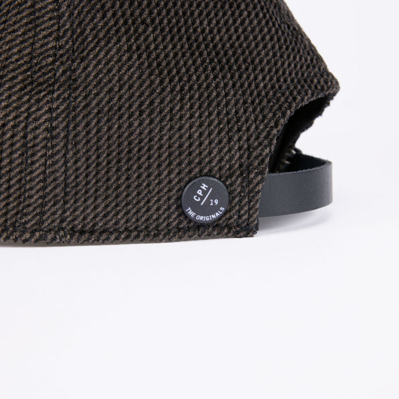 DEEP 6 PANEL CAP / PRINTED CODE / BLACK