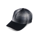 6 PANEL CAP / OMBRE CHECK / GRAY & BLACK
