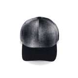 6 PANEL CAP / OMBRE CHECK / GRAY & BLACK