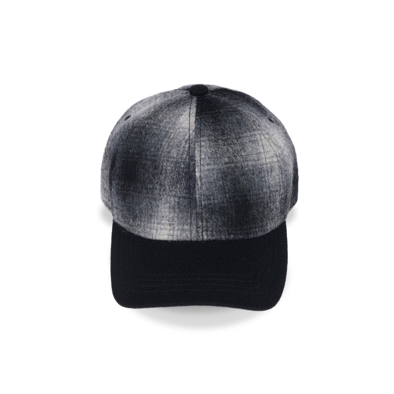 6 PANEL CAP / OMBRE CHECK / GRAY & BLACK