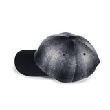 6 PANEL CAP / OMBRE CHECK / GRAY & BLACK