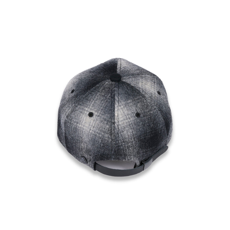 6 PANEL CAP / OMBRE CHECK / GRAY & BLACK