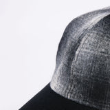 6 PANEL CAP / OMBRE CHECK / GRAY & BLACK