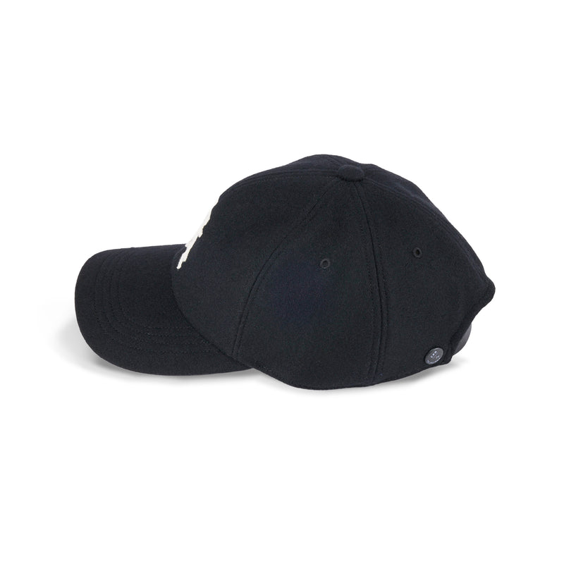 6 PANEL CAP / WOOL CPH EMB / BLACK