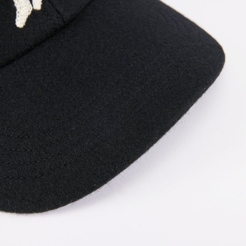6 PANEL CAP / WOOL CPH EMB / BLACK