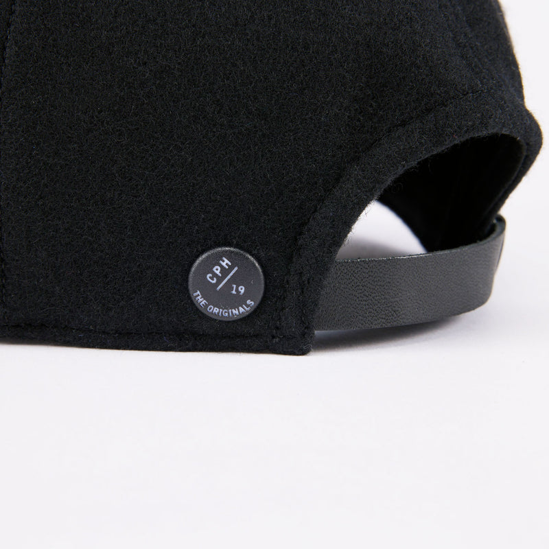 6 PANEL CAP / WOOL CPH EMB / BLACK
