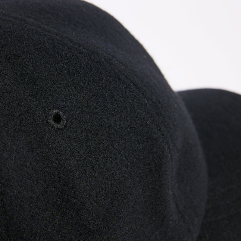 6 PANEL CAP / WOOL CPH EMB / BLACK