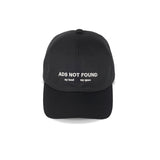6 PANEL CAP / ADS NOT FOUND / BLACK