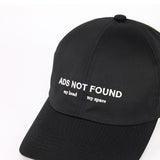 6 PANEL CAP / ADS NOT FOUND / BLACK