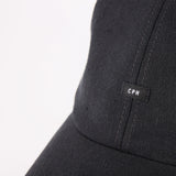6 JET CAP / LINEN & POLY / BLACK