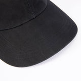 BAGGY CAP / TWILL BIO WASH / BLACK