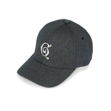 DEEP 6 PANEL CAP / HEATHER TWILL / BLACK