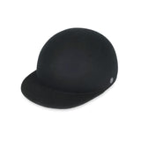 FELT CAP / BLOCKED WOOL / BLACK