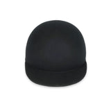 FELT CAP / BLOCKED WOOL / BLACK