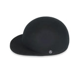 FELT CAP / BLOCKED WOOL / BLACK