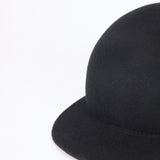 FELT CAP / BLOCKED WOOL / BLACK