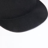 FELT CAP / BLOCKED WOOL / BLACK