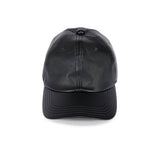 DEEP 6 PANEL CAP / SYNTHETIC LEATHER / BLACK