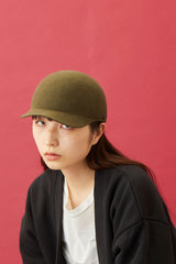 CAP / WOOL FELT / MOSS