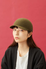CAP / WOOL FELT / MOSS