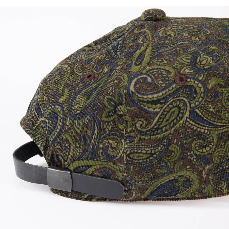 6 PANEL CAP / 2 TONE / PAISLEY & NAVY