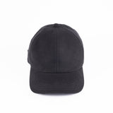 6 PANEL CAP / BLUSHED MOLE SKIN / BLACK