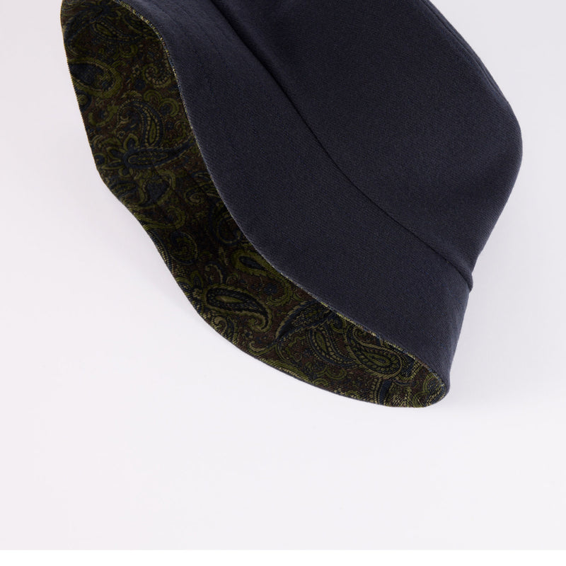 BUCKET HAT / REVERSIBLE / PAISLEY & NAVY