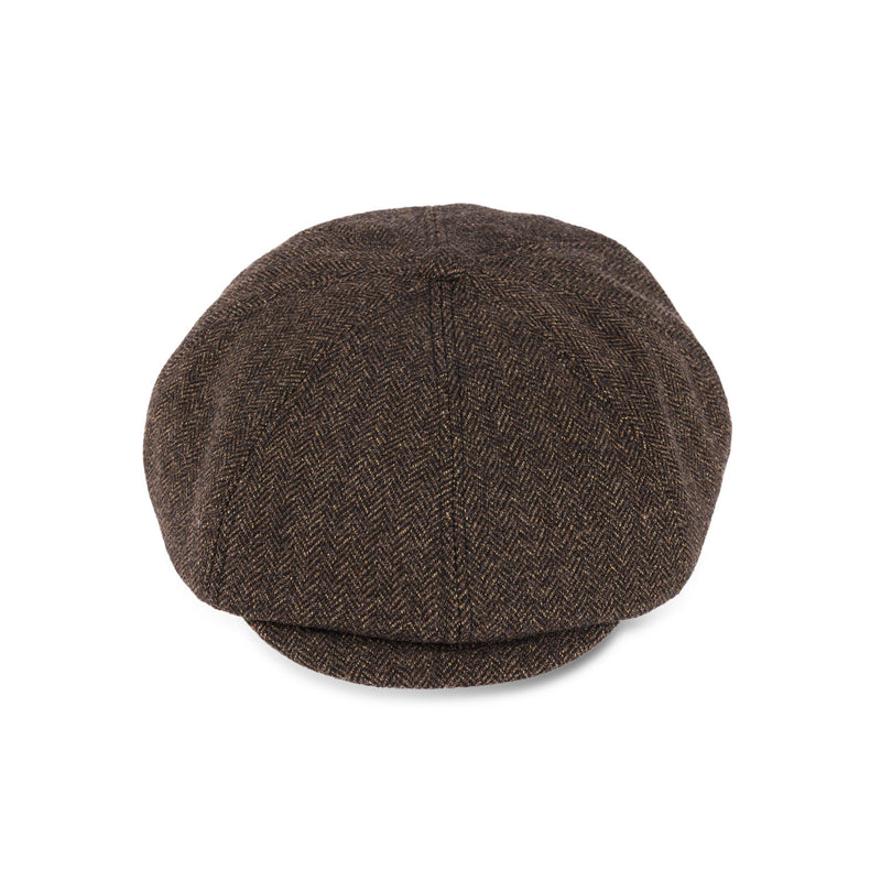 530WH WOOL HERRINGBONE CASQUETTE / BLACK & BROWN