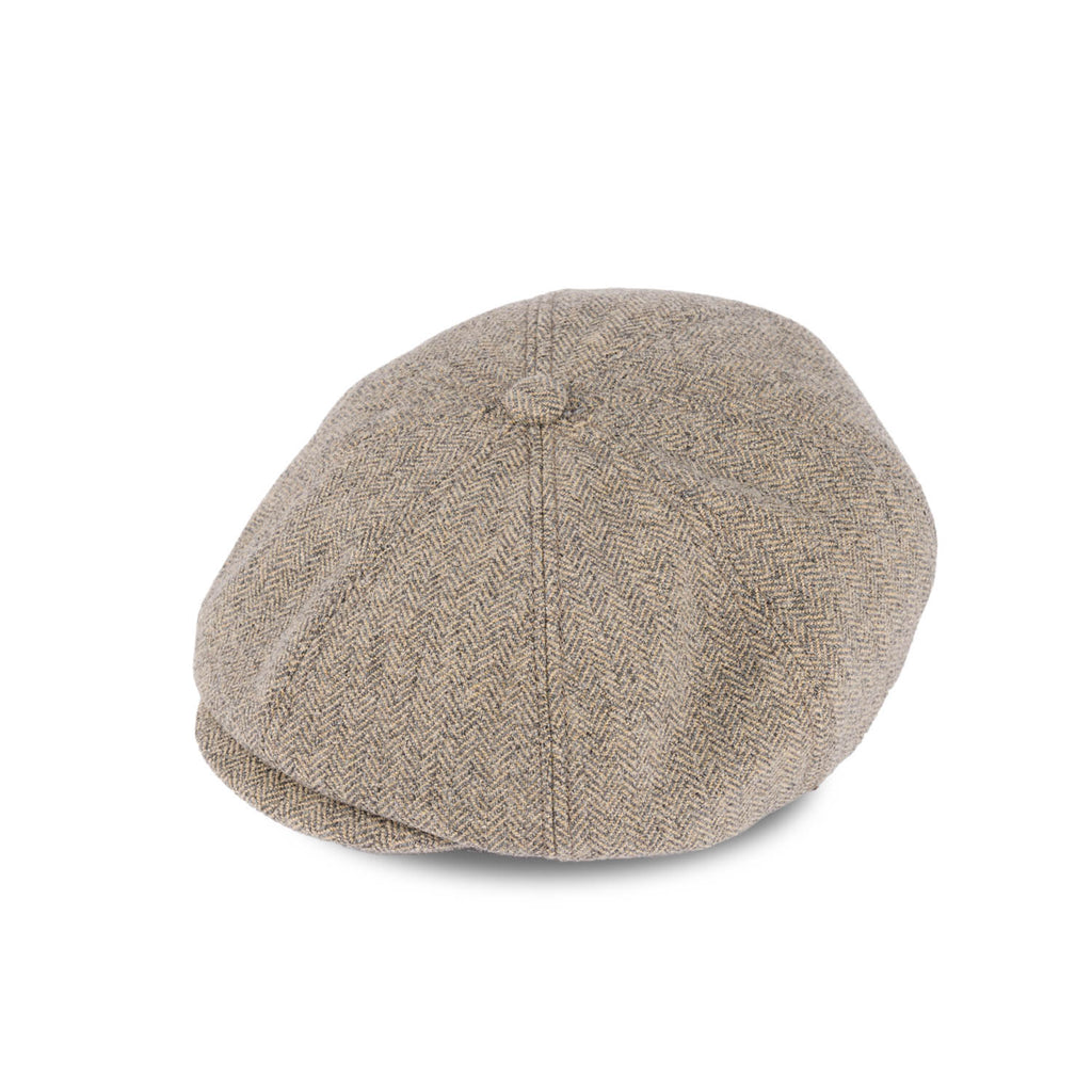 530WH WOOL HERRINGBONE CASQUETTE / GREY & BEIGE