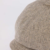 530WH WOOL HERRINGBONE CASQUETTE / GREY & BEIGE