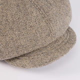 530WH WOOL HERRINGBONE CASQUETTE / GREY & BEIGE