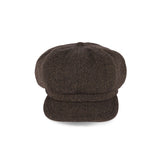 551WH WOOL HERRINGBONE CASQUETTE / BLACK & BROWN