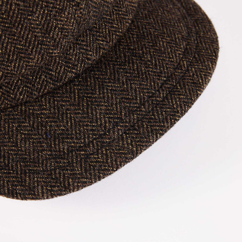 551WH WOOL HERRINGBONE CASQUETTE / BLACK & BROWN