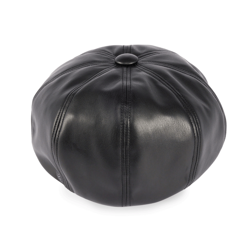 575SL SYNTHETIC LEATHER CASQUETTE / BLACK