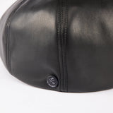 575SL SYNTHETIC LEATHER CASQUETTE / BLACK