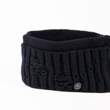 HAIR BAND / DAMAGE KNIT / BLACK