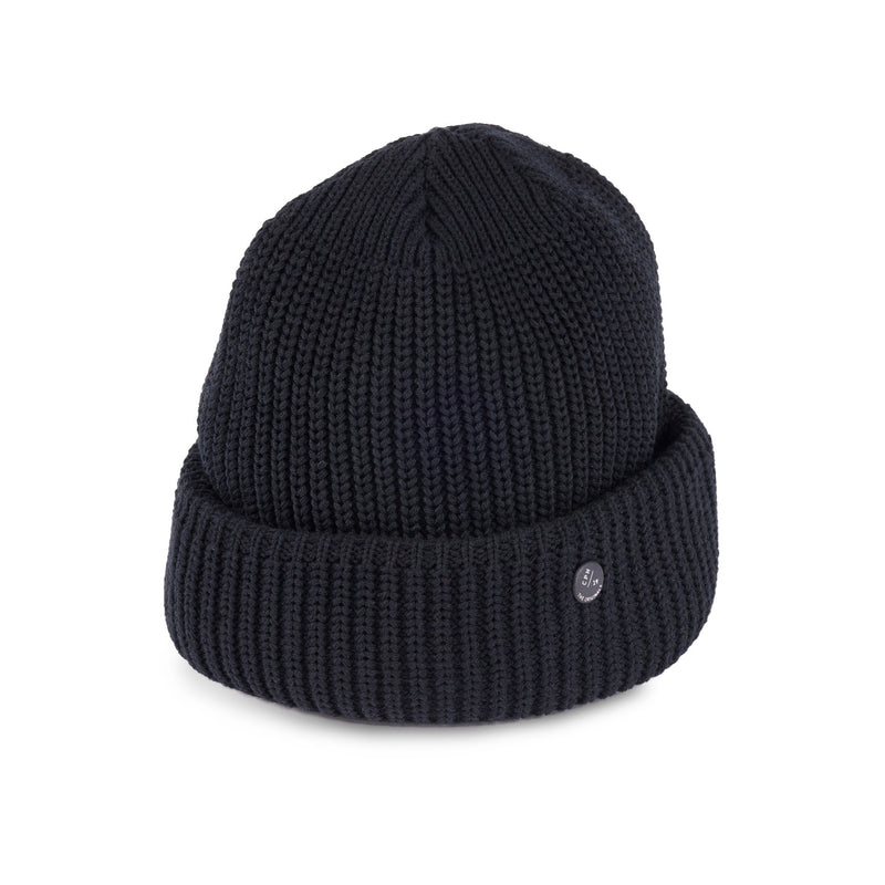 CUFF KNIT CAP / CHUBBY / BLACK