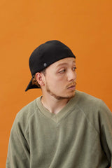 1 PANEL CAP / WOOLET / BLACK