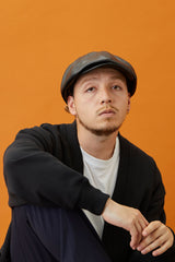 575SL SYNTHETIC LEATHER CASQUETTE / BLACK