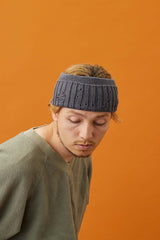 HAIR BAND / DAMAGE KNIT / GRAY