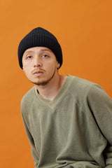 CUFF KNIT CAP / CHUBBY / BLACK